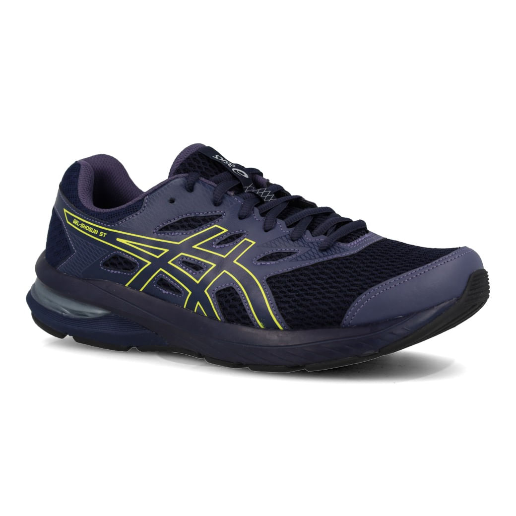 Asics Tenis GEL-SHOGUN ST 1201B041-402 Azul Marinho-Amarelo Sint_4__